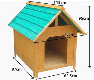 Produktbild von Feel2Home Hundehütte Blockhaus Stil wetterfest