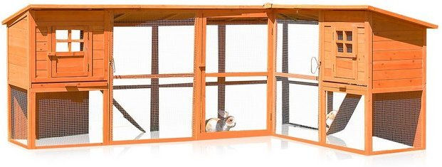 Produktbild von Feel2Home Kleintierkäfig Hasenstall Hühnerstall Kaninchenstall Freigehege