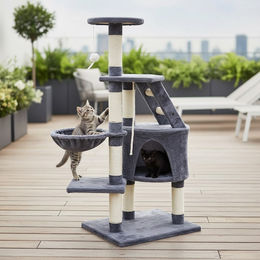 Produktbild von Feel2Home Kratzbaum Katzenkratzbaum 120cm Anthrazit