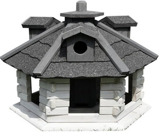 Produktbild von Feel2Home Vogelhaus XXL 48 cm mit aufklappbarem Futterspender