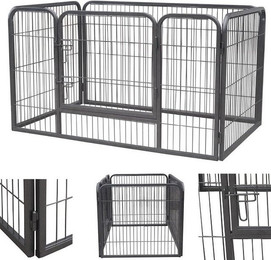 Produktbild von Feel2Home Welpenlaufstall Freigehege 124x80x70 cm