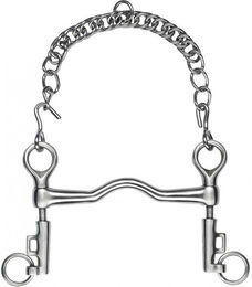 Produktbild von Feeling Satin Finish Edelstahl Gleitbacken Weymouth-Gebiss 135 mm