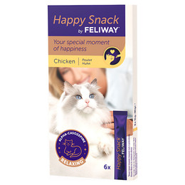 Produktbild von Feliway Happy Snack mit Huhn - 6 x 15 g