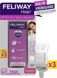 Produktbild von FELIWAY Help! Nachfüllset mit 3 Pheromonkartuschen - 3 x 7 Dutzend