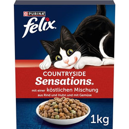 Produktbild von FELIX Countryside Sensations Katzenfutter trocken mit Rind und Huhn - 1 kg