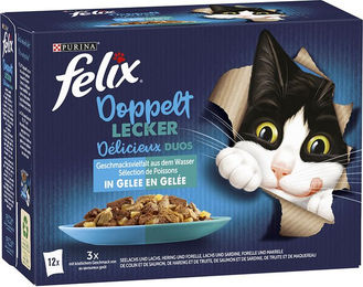Felix Doppelt Lecker Katzenfutter Nassfutter in Gelee - 12 x 85 g – Bild 1 von 8