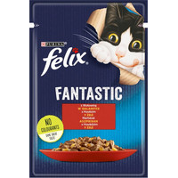 Produktbild von Felix Fantastic Pouches Rind - 26 x 85 g