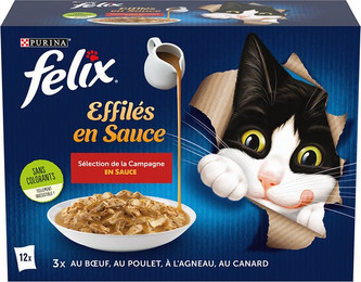 Produktbild von Felix Gravy Lover Zarte Sauce Nassfutter für Katzen - 12 x 85 g