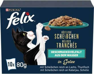 Produktbild von Felix Köstliche Scheibchen Geschmacksvielfalt aus dem Wasser - 10 x 80 g