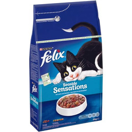 Produktbild von Felix Seaside Sensations Katzenfutter Trocken mit Lachs - 4 kg