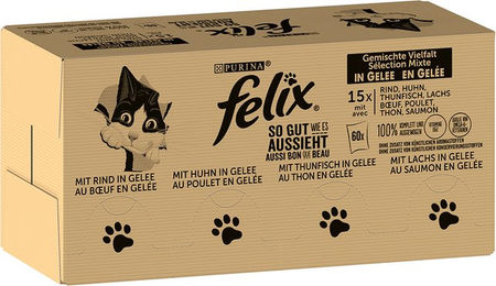 Felix So gut wie es aussieht Gelee Fleisch Mixpaket 2 - 120 x 85 g – Bild 1 von 3