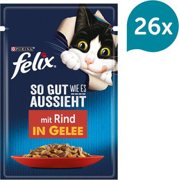 Produktbild von FELIX So gut wie es aussieht in Gelee mit Rind 26x85g