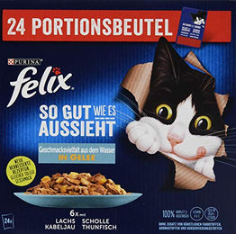 Felix So gut wie es aussieht Nassfutter Geschmacksvielfalt aus dem Wasser - 24 x 85 g – Bild 1 von 6