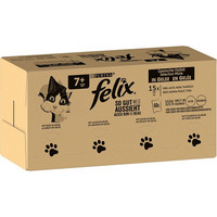 Produktbild von FELIX So gut wie es aussieht Senior Katzenfutter nass in Gelee Gemischte Vielfalt - 120 x 85 g