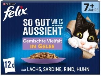 Produktbild von Felix So gut wie es aussieht Senior Nassfutter - 12 x 85 g