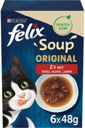 Felix Soup Geschmacksvielfalt vom Land mit Rind, Huhn und Lamm - 6 x 48 g – Bild 1 von 6