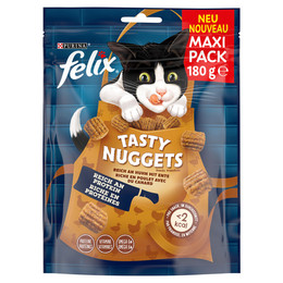Produktbild von FELIX Tasty Nuggets Katzensnack Huhn und Ente - 180 g