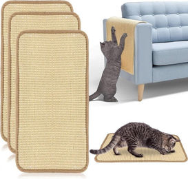 Produktbild von FELIXLEO Kratzmatte Kratzmatte Katze 3 Stück Sisal Kratzbrett Selbstklebend 50x25cm, (1-tlg)