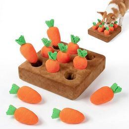 Produktbild von FELIXLEO Tier-Intelligenzspielzeug Schnüffelspiele Hund 12 Karotten Intelligenzförderung Karottenfeld, (1-tlg)