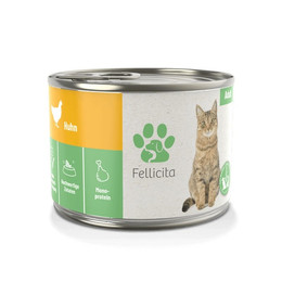Produktbild von Fellicita Cat Nassfutter Huhn Pur - 6 x 800 g