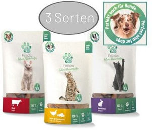 Produktbild von Fellicita Fellonis Fleischstreifen Mixpaket - 3 x 50 g