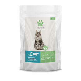 Produktbild von Fellicita Meeresfrüchte, Seelachs, Rind mit Apfel & Petersilie 295g Katzennassfutter