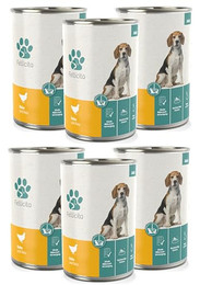 Produktbild von Fellicita Premium Nassfutter für Hunde Huhn & Reis - 6 x 400 g