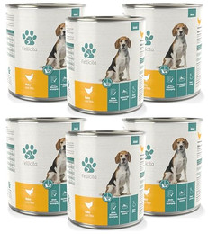 Produktbild von Fellicita Premium Nassfutter für Hunde Huhn & Reis - 6 x 800 g