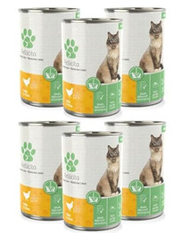 Produktbild von Fellicita Premium Nassfutter für Katzen Huhn & Käse - 6 x 400 g