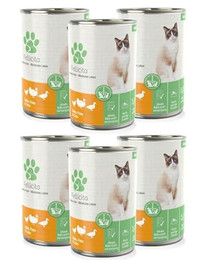 Produktbild von Fellicita Premium Nassfutter für Katzen Huhn Pute Ente - 6 x 400 g