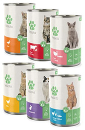Produktbild von Fellicita Premium Nassfutter für Katzen Mixpaket Nr. 4 - 6 x 400 g