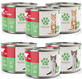 Produktbild von Fellicita Premium Nassfutter für Kitten Mixpaket Nr. 7 - 6 x 200 g