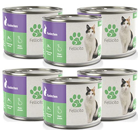 Produktbild von Fellicita Premium Nassfutter Kaninchen pur für Katzen - 6 x 200 g