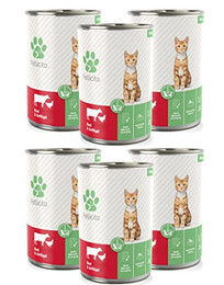 Produktbild von Fellicita Premium Nassfutter Kitten Rind & Geflügel - 6 x 400 g