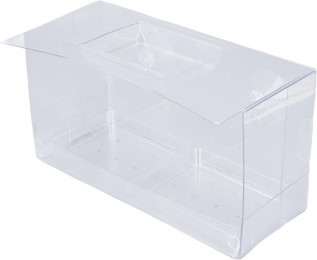 Produktbild von Fenster-Vogelfutterhaus mit 2 starken Saugnäpfen Abnehmbares Faltbares Transparentes Kunststoff-Vogelfutterhaus