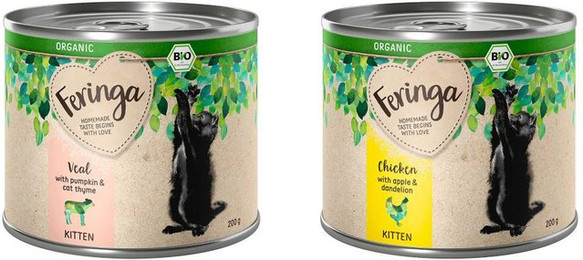 Produktbild von Feringa Bio Menü Kitten - 12 x 200 g