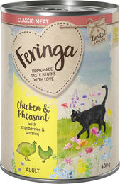 Produktbild von Feringa Classic Meat Frühlingsmenü Huhn & Fasan mit Cranberries - 12 x 400 g
