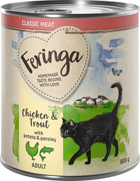 Produktbild von Feringa Classic Meat Menü Forelle & Huhn - 6 x 800 g