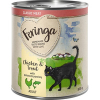Produktbild von Feringa Classic Meat Menü Forelle & Huhn - 6 x 800 g