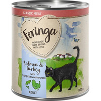 Produktbild von Feringa Classic Meat Menü Lachs & Pute - 6 x 800 g