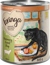 Produktbild von Feringa Selected Recipes Rosmarin Lammkotelett Katzenfutter nass - 6 x 800 g