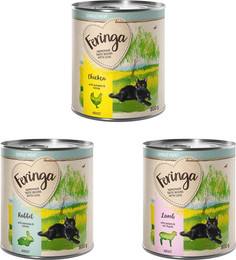 Produktbild von Feringa Single Meat Menü 6 x 800 g - Mixpaket 1 (Huhn, Kaninchen, Lamm)