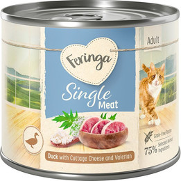 Produktbild von Feringa Single Meat Menü Ente mit Hüttenkäse & Baldrian - 12 x 200 g