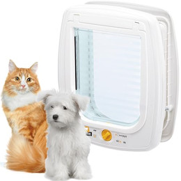Produktbild von Ferplast Hunde- und Katzenklappe Swing 9 weiß - 1 Stk.