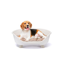 Produktbild von Ferplast Hundebett & Katzenbett mit Baumwollkissen Throne Medium