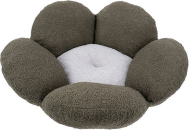 Produktbild von Ferplast Kuschelbett Fiore Bouclé, grün / grau - Ø 64 x H 21 cm