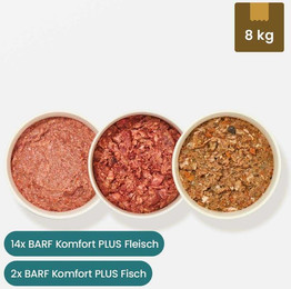 Produktbild von Fertigbarf Probierpaket für Hunde - 16 x 500 g