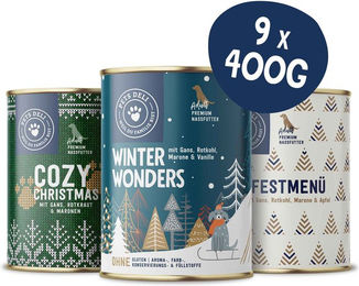 Produktbild von Festtags-Favoriten Nassfutter Bundle für Hunde - 3600 g