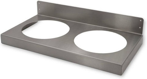 Produktbild von Feuerfest 123 GmbH Napf Napfhalter - Napfständer aus Edelstahl zur Wandmontage - Napferhöhung, individuelle Erhöhung - hygienisch & einfach zu reinigen