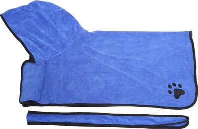 Produktbild von Fiber Pet Water Absorbent Bademantel Hund mit Kapuze und Gürtel XL
